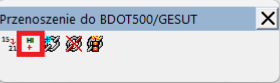 Widok palety przenoszenia do BDOT500/GESUT