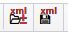  Ikony exportu i importu danych do formatu XML